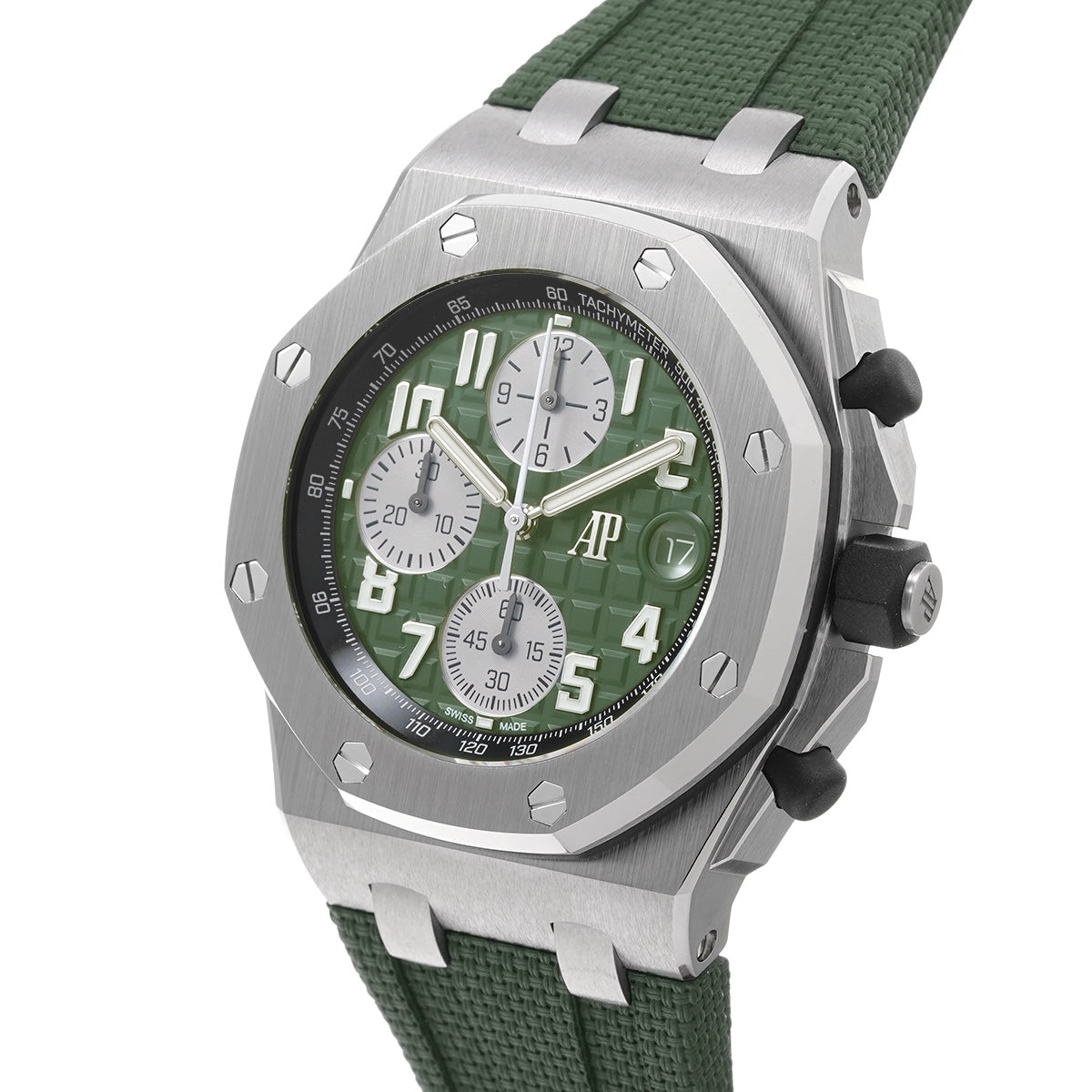 Royal Oak Offshore Chronograph 26238TI.OOA056CA.01 Green/Silver AUDEMARS PIGUET Mens [Pre-Owned]