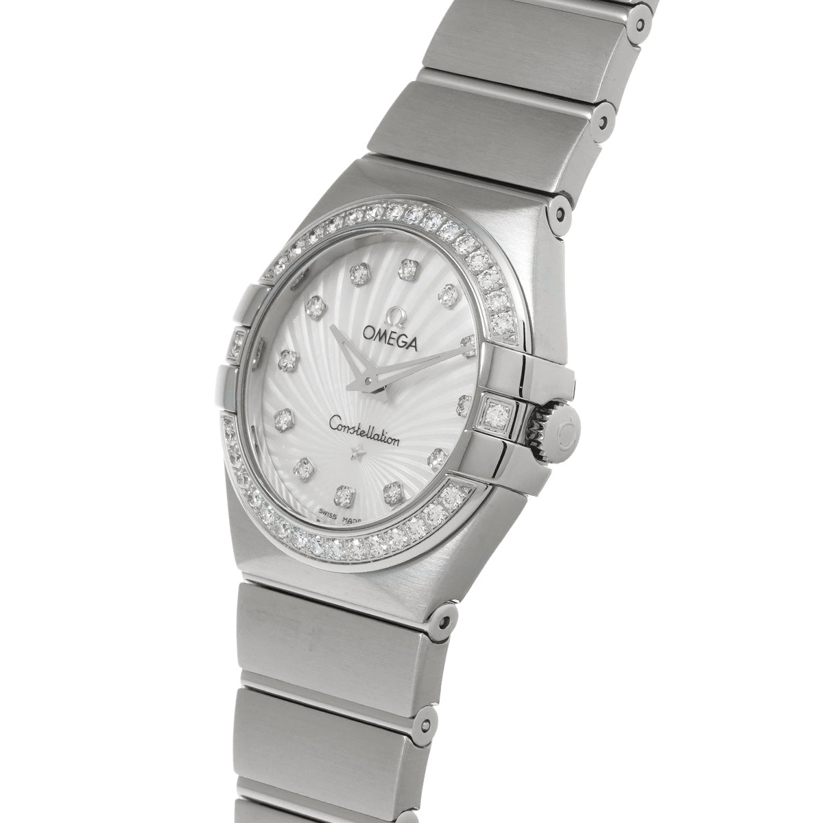 Constellation Blush Quartz 123.15.27.60.55.002 White MOP/Diamond OMEGA Ladies [New]