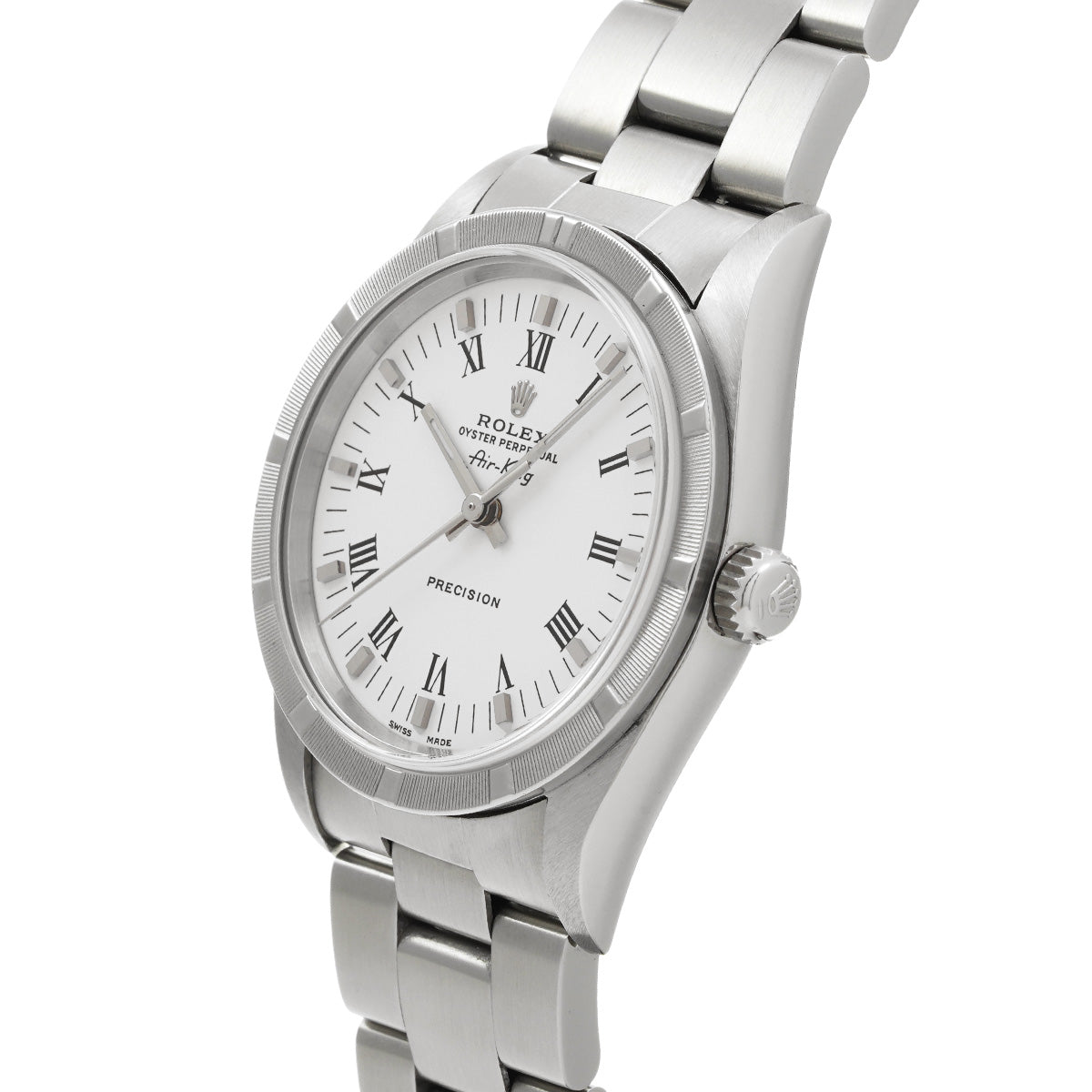 Air-King 14010 P (made around 2000) White ROLEX Men's [Pre-owned].