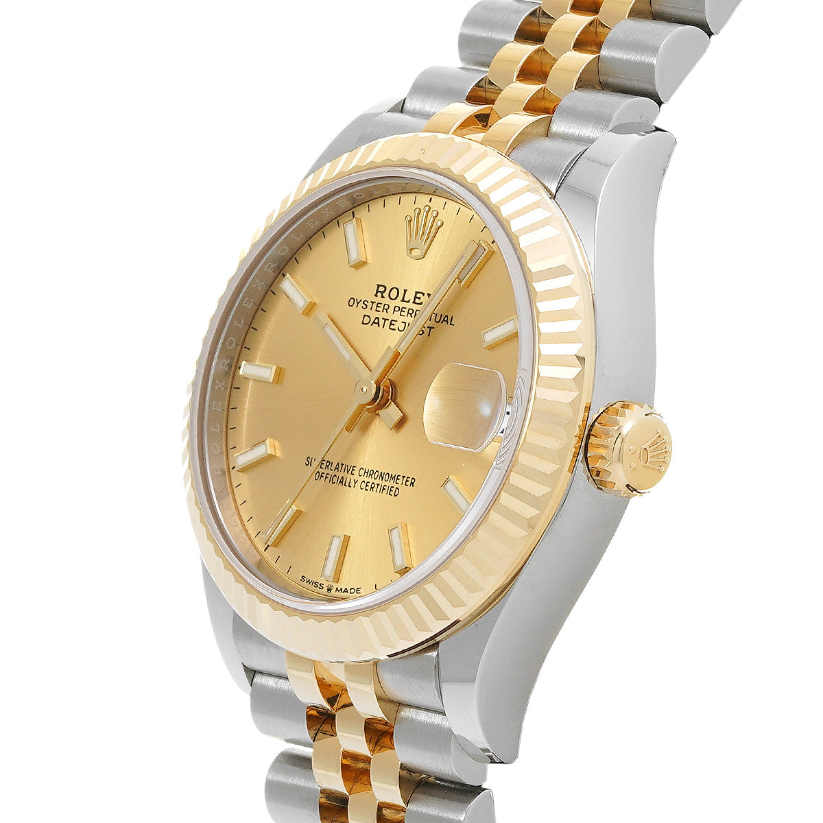 DATE JUST 31 278273 Random Serial Champagne ROLEX Unisex [Pre-owned].