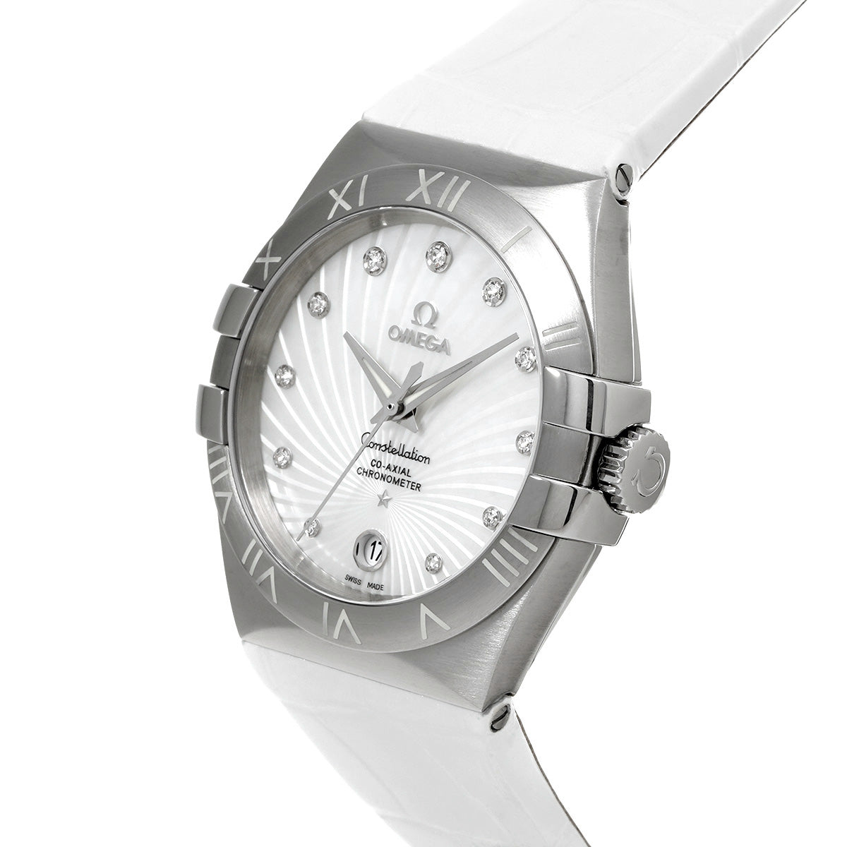 Constellation 123.13.35.20.55.001 White/Diamond OMEGA Men's [New].