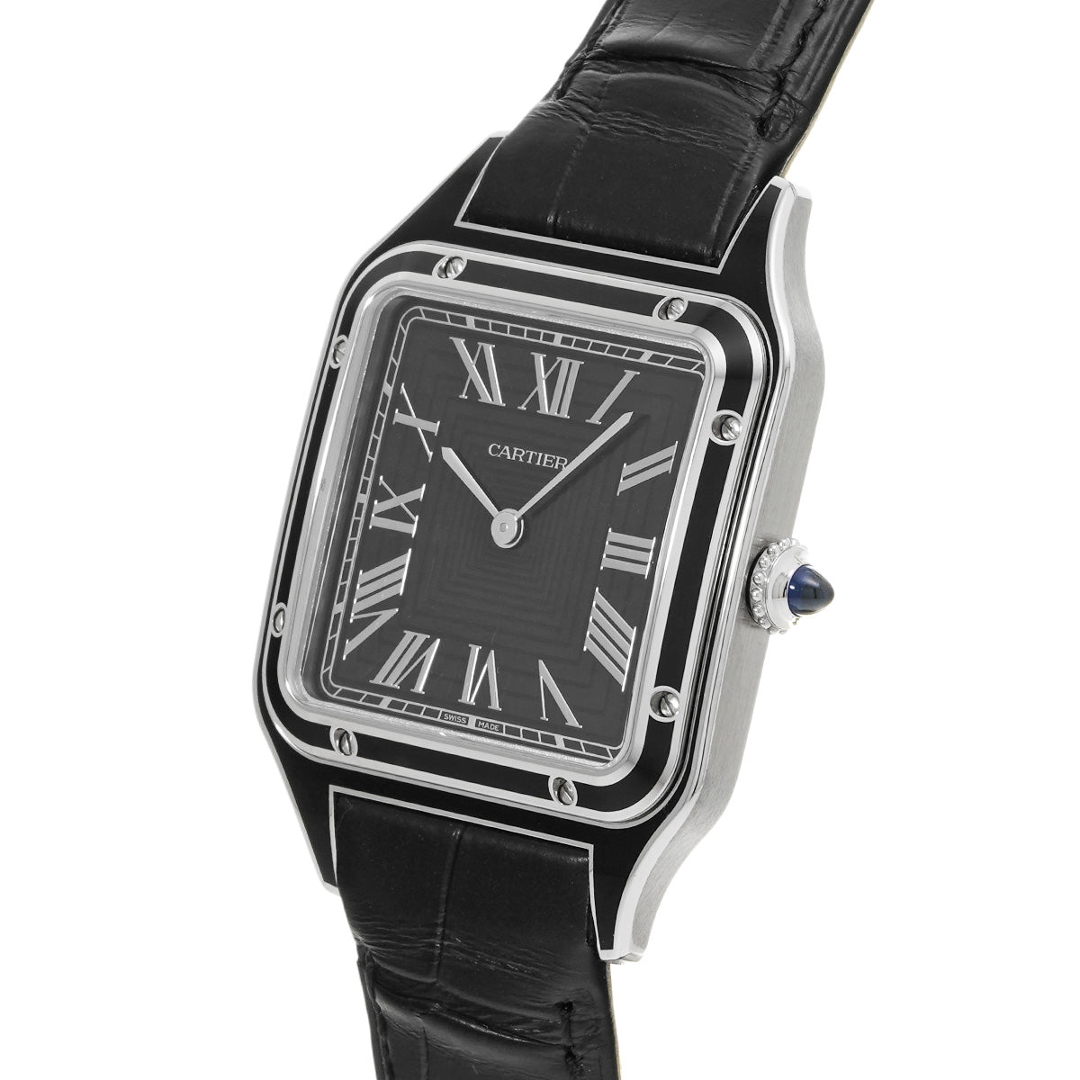 Santos Dumont LM WSSA0046 Black CARTIER Men's [Pre-owned]