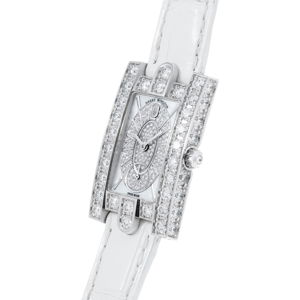 AVEQHM21WW241 White MOP/Diamond HARRY WINSTON Ladies [Pre-Owned]