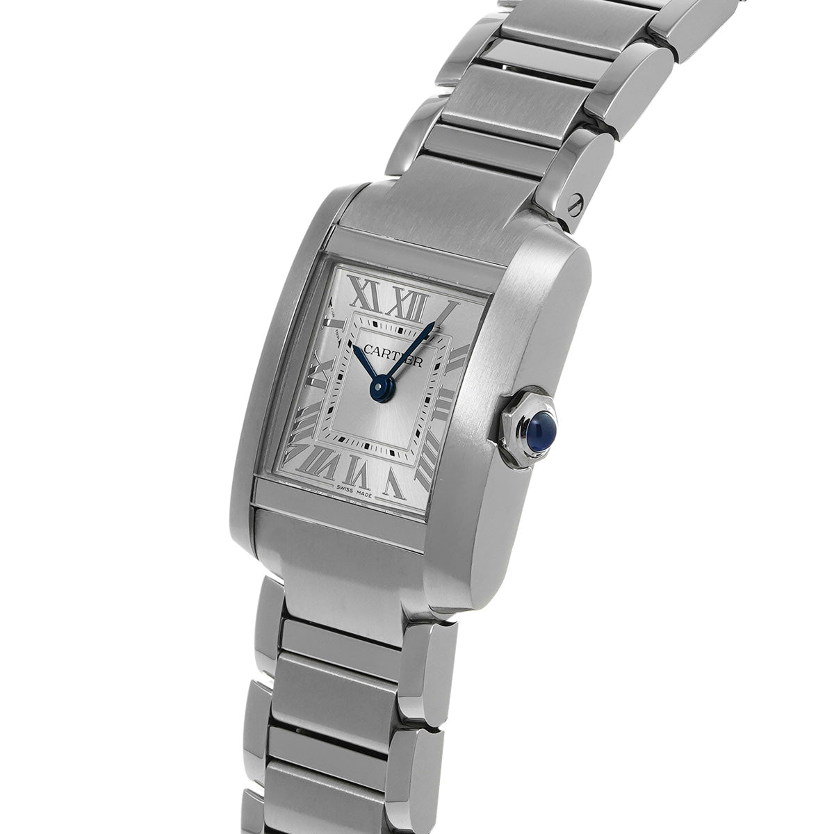 Tank Francaise SM WSTA0065 Silver CARTIER Ladies [Pre-owned]