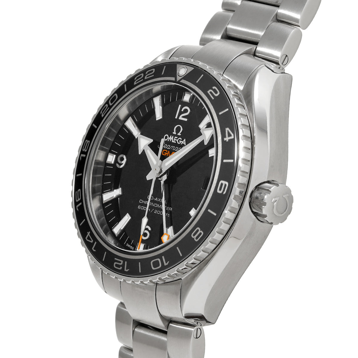 232.30.44.22.01.001 Seamaster Planet Ocean 600 Co-Axial GMT Black OMEGA Men's [Pre-Owned].