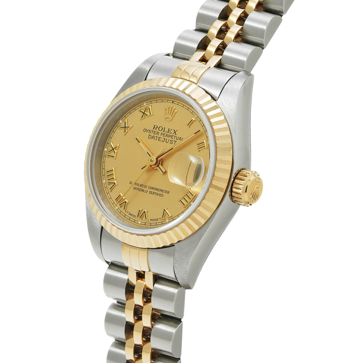 Datejust 69173 W (circa 1995) Champagne ROLEX Ladies [Pre-Owned].