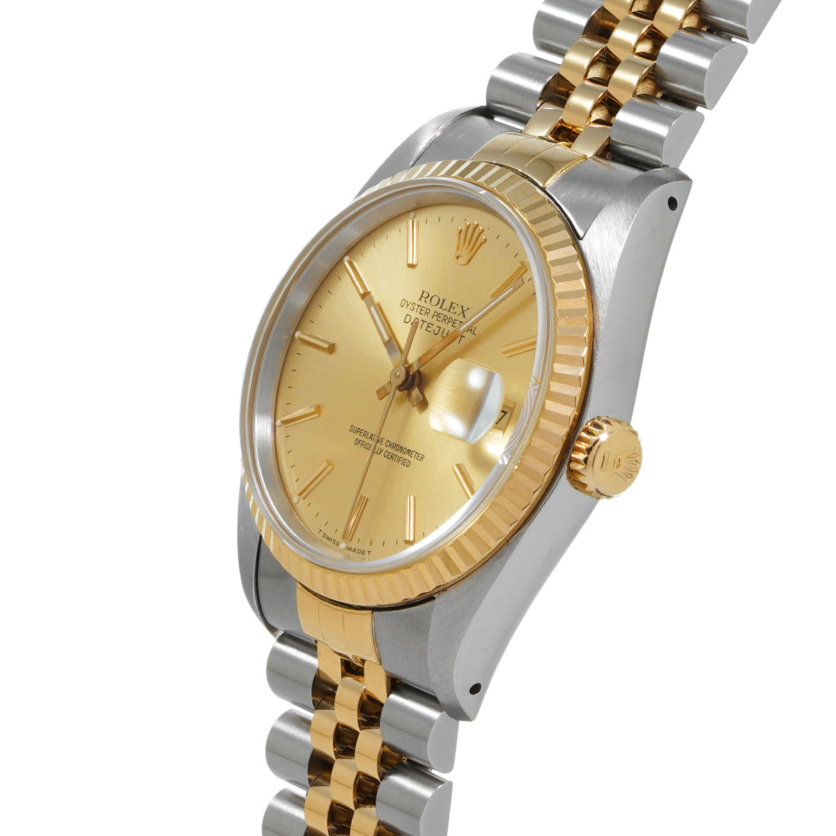 Datejust 16233 L (manufactured circa 1989) Champagne ROLEX Men's [Pre-Owned].