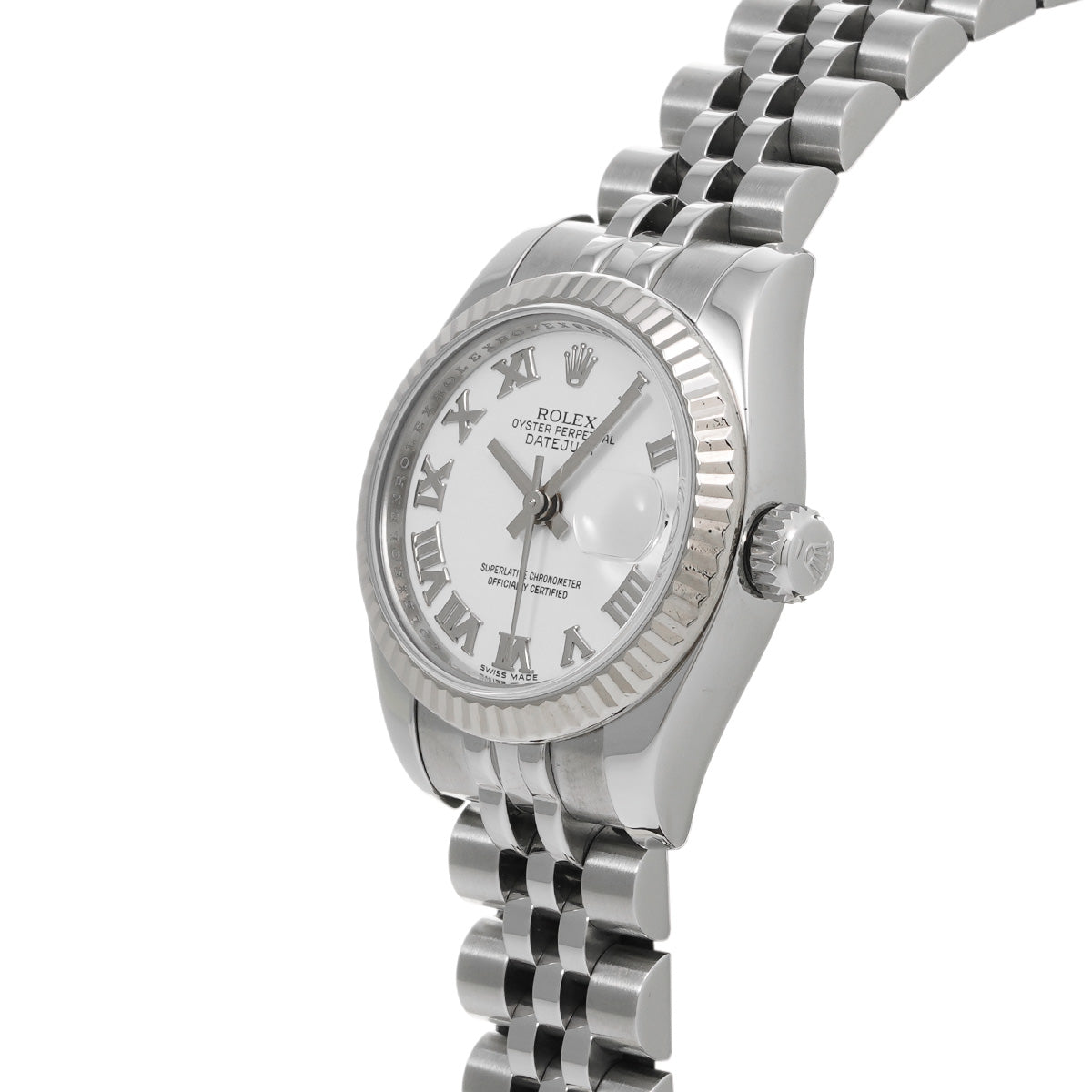 DATE JUST 179174 G (made around 2010) White ROLEX Ladies [Pre-Owned].