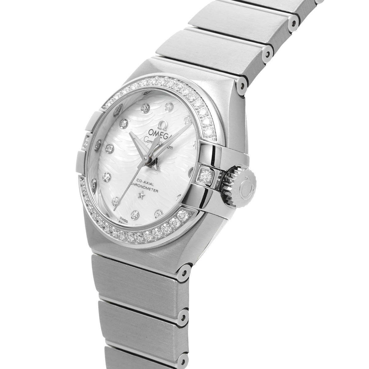 Constellation Co-Axial 123.15.27.20.55.003 White MOP/Diamond OMEGA Ladies [New]