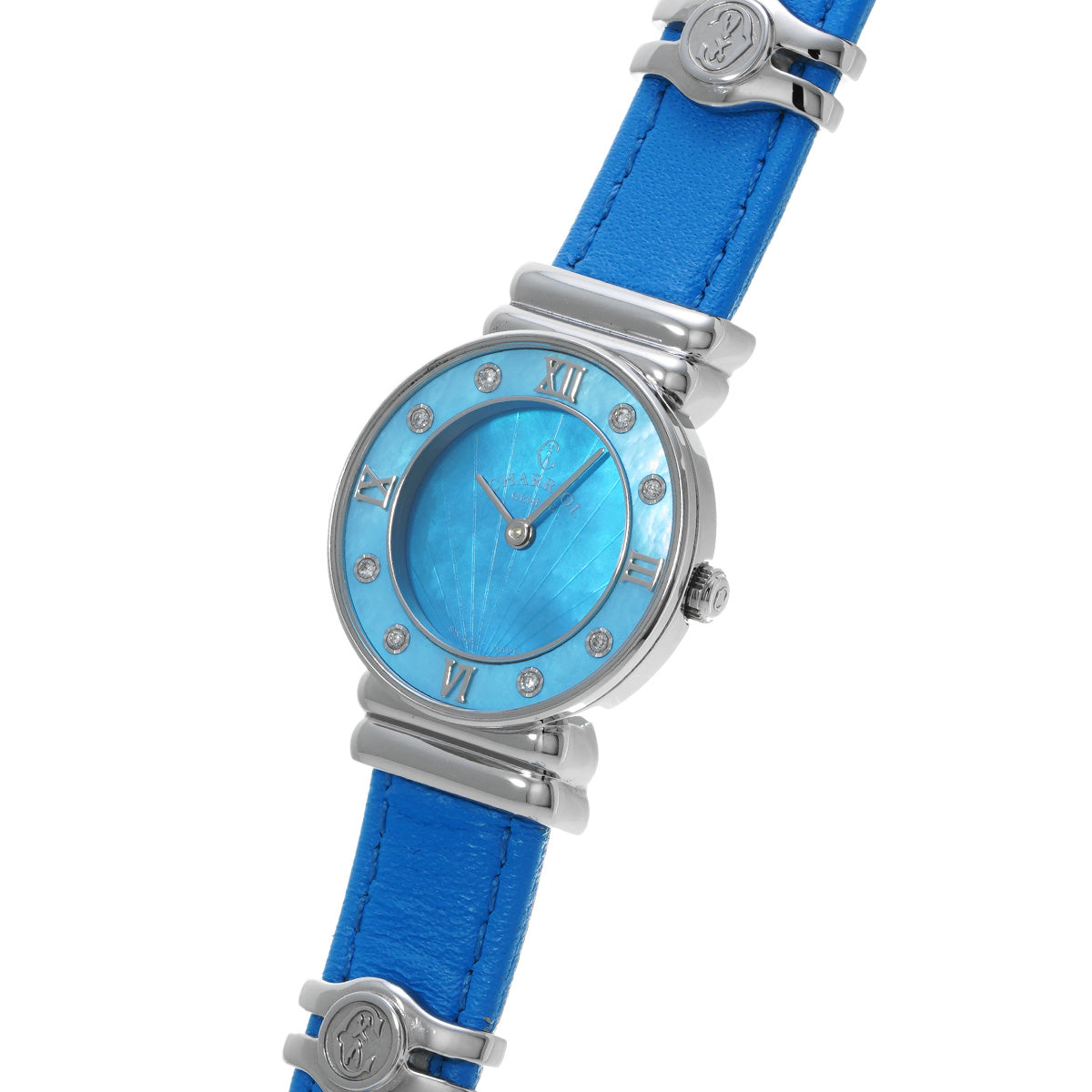 Saint Tropez Colors 028SBLD1.366.576 Blue MOP/Diamond CHARRIOL Ladies [Pre-Owned].