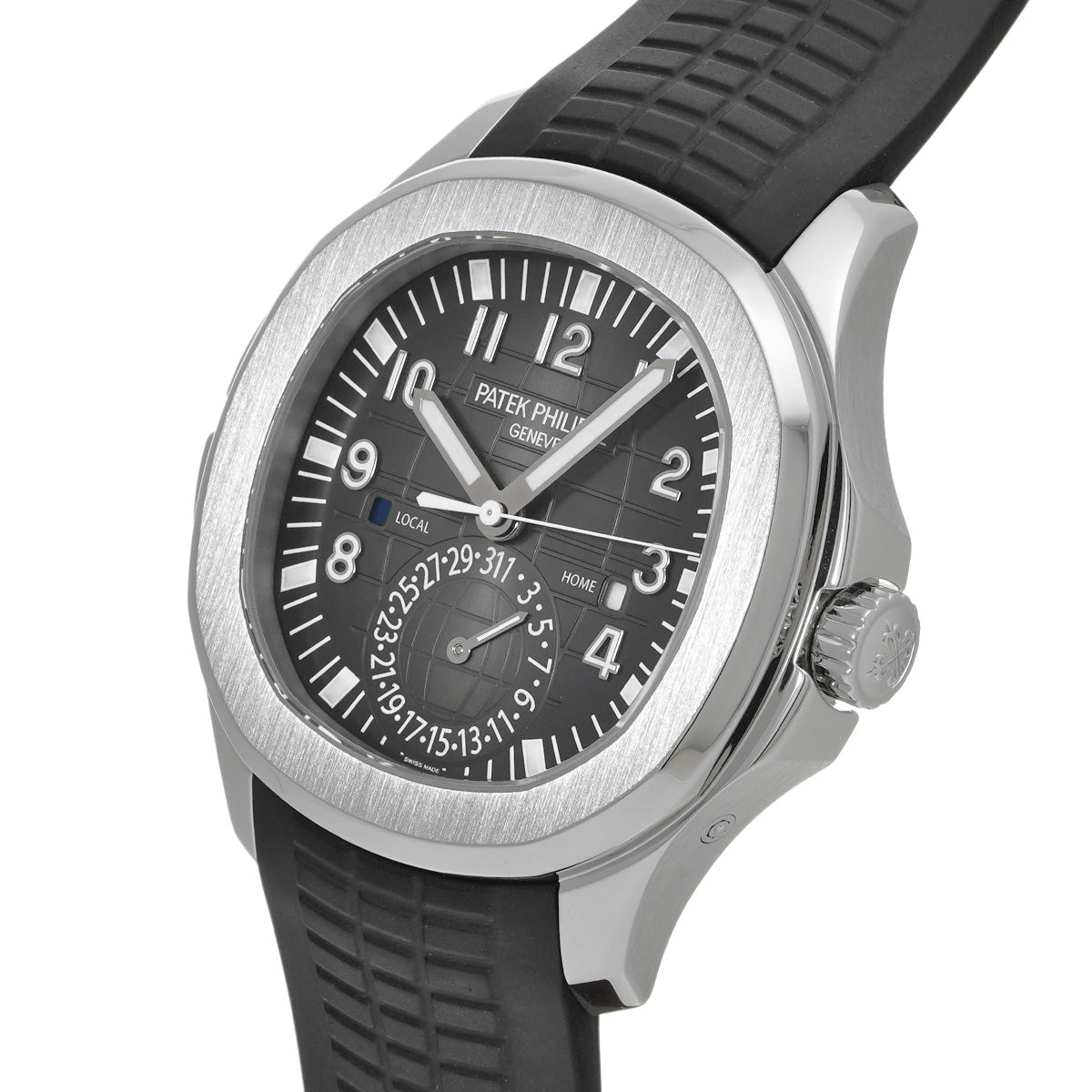 Aquanaut Travel Time 5164A-001 Embossed Black PATEK PHILIPPE Men's [Pre-Owned].