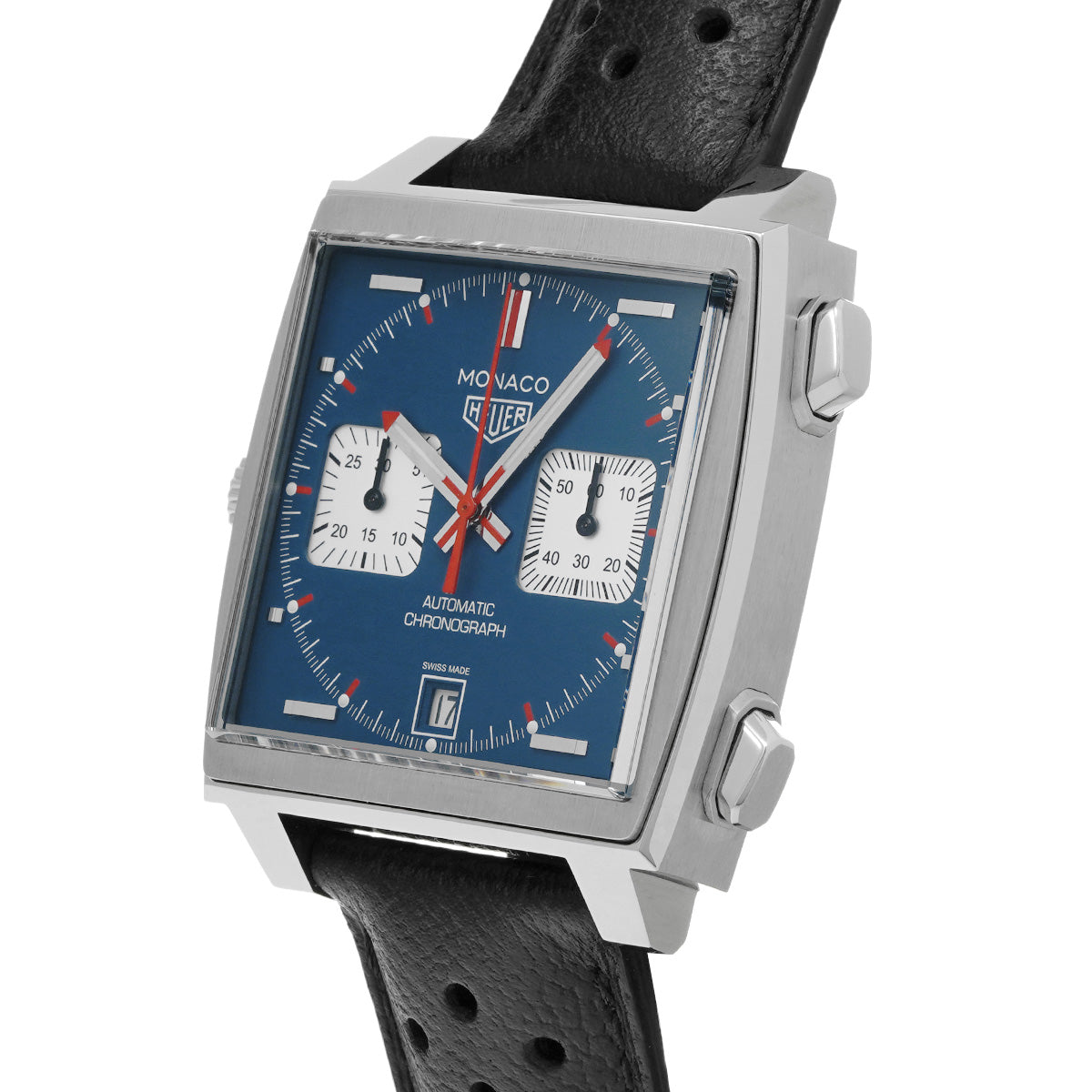 Monaco Calibre 11 Chronograph Steve McQueen CAW211P.FC6356 Blue/Silver TAG HEUER Mens [Pre-Owned]