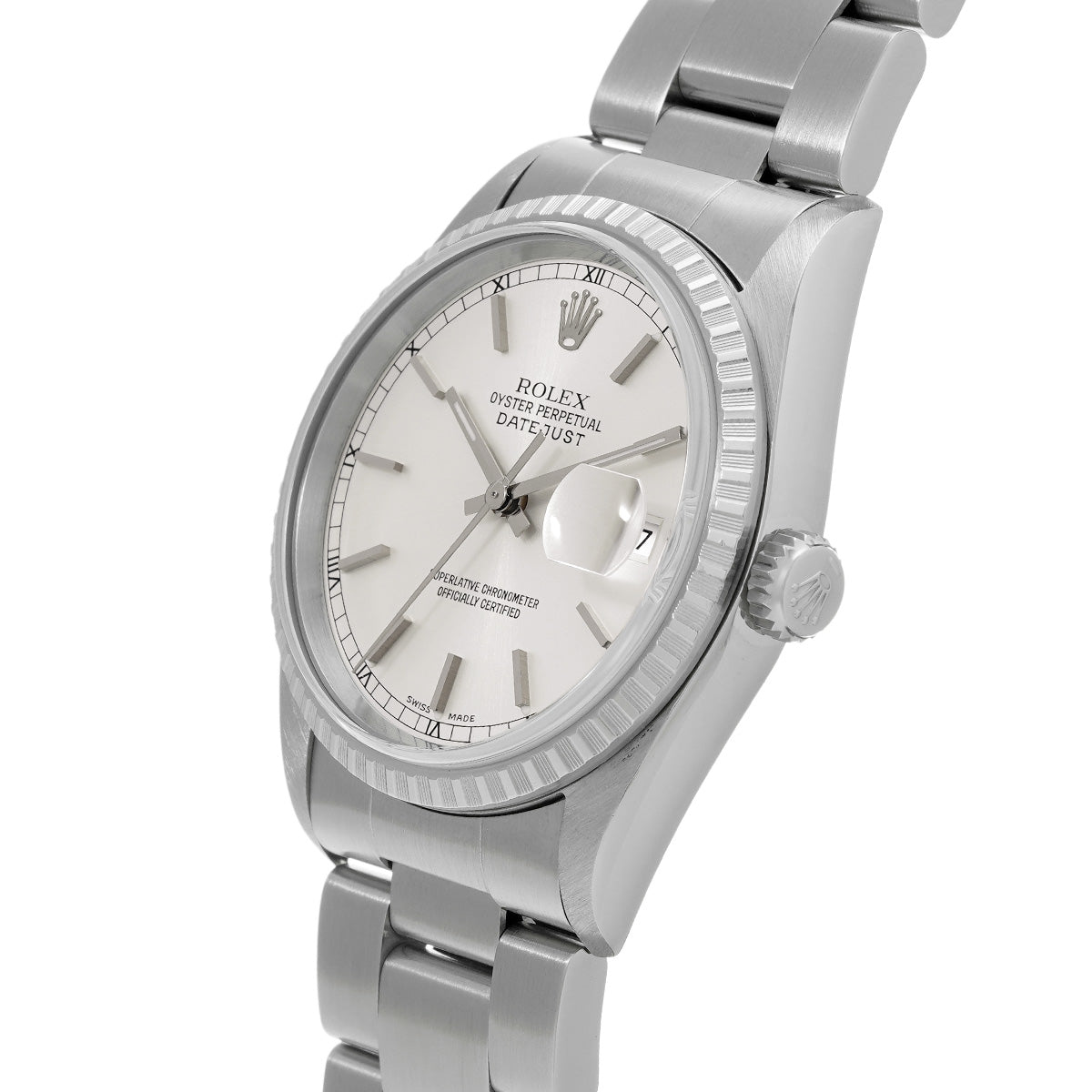 Datejust 16220 A (manufactured circa 1999) Silver ROLEX Men's [Pre-owned].