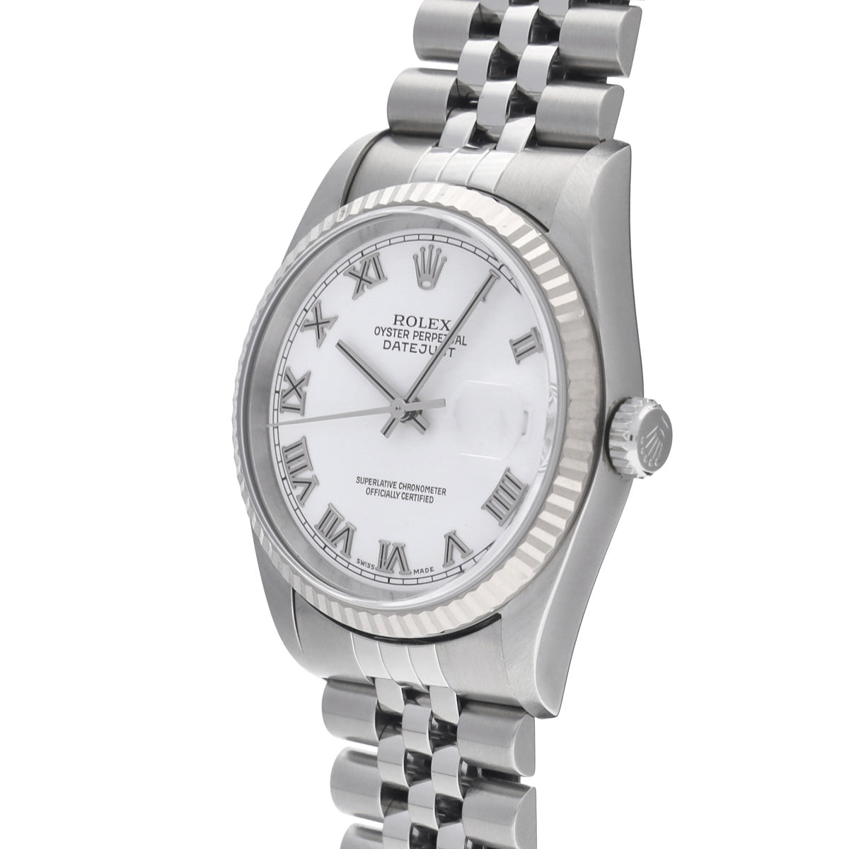 DATE JUST 16234 F (made around 2004) White ROLEX Men's [Pre-Owned].