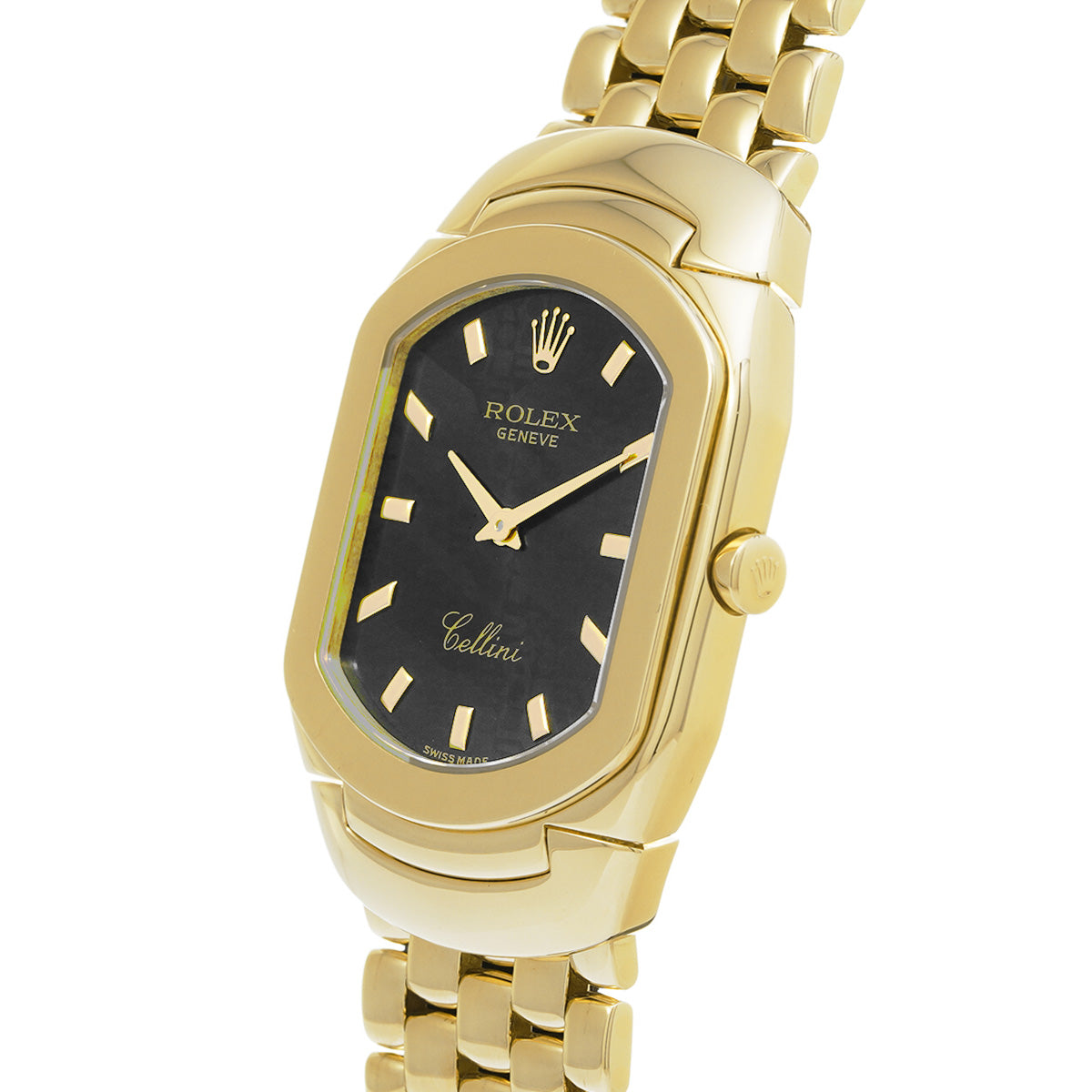 Cellini 12267 N (manufactured circa 1991) Black ROLEX Ladies [Pre-owned].