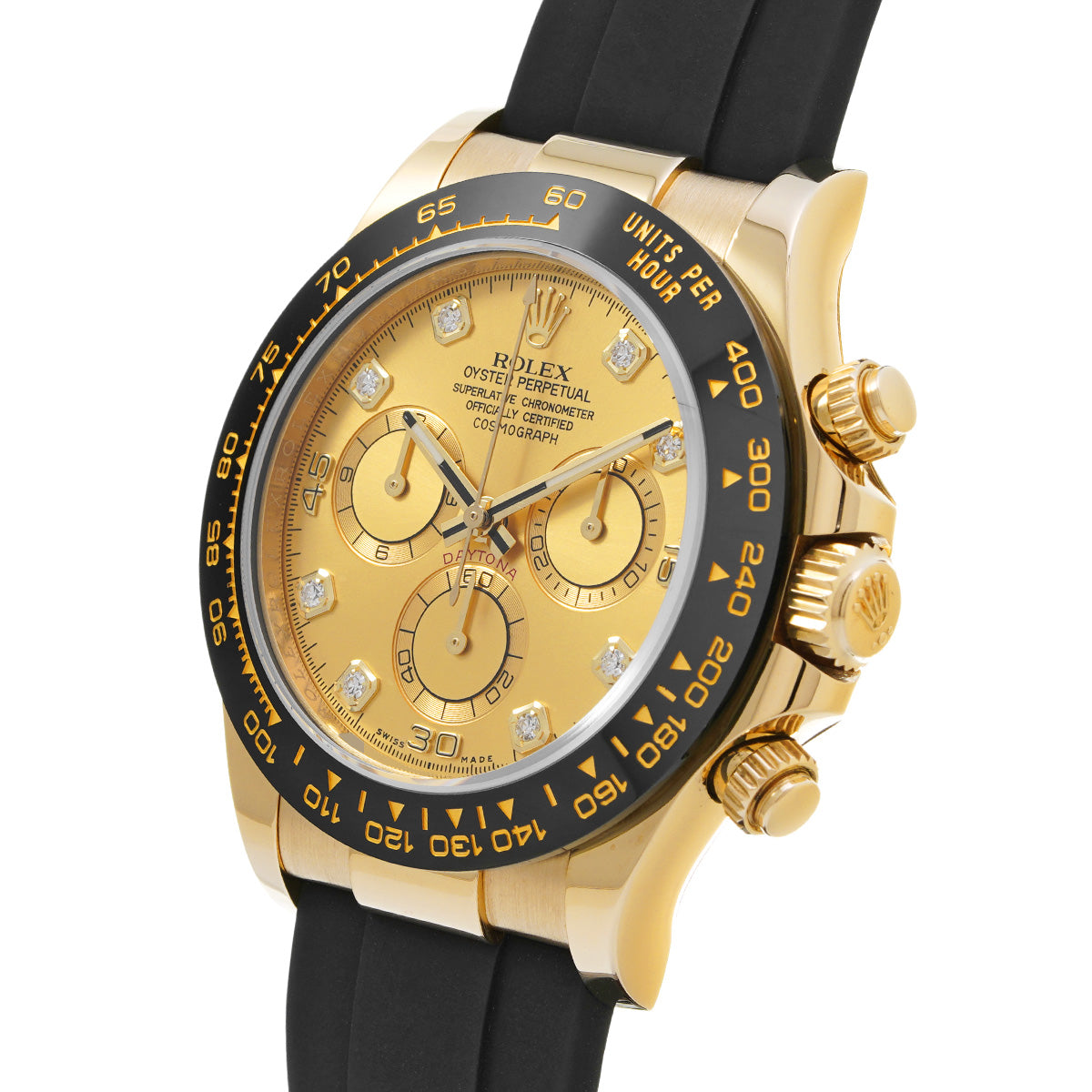 Cosmograph Daytona 116518LNG Random Serial Champagne/Diamond ROLEX Men's [Pre-Owned].