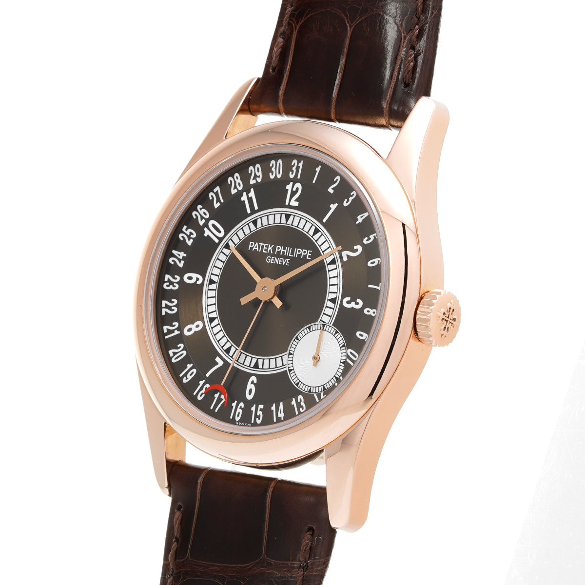 Calatrava 6000R-001 Brown PATEK PHILIPPE Men's [Pre-Owned].