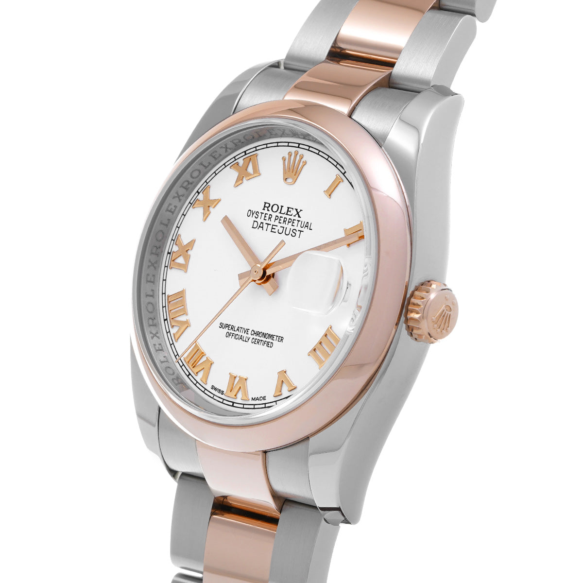 DATE JUST 116201 White ROLEX Men's [Pre-Owned].