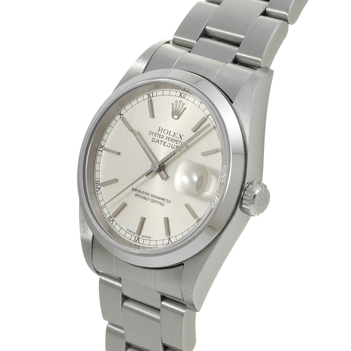 DATE JUST 16200 P (made around 2000) Silver ROLEX Men's [Pre-owned].