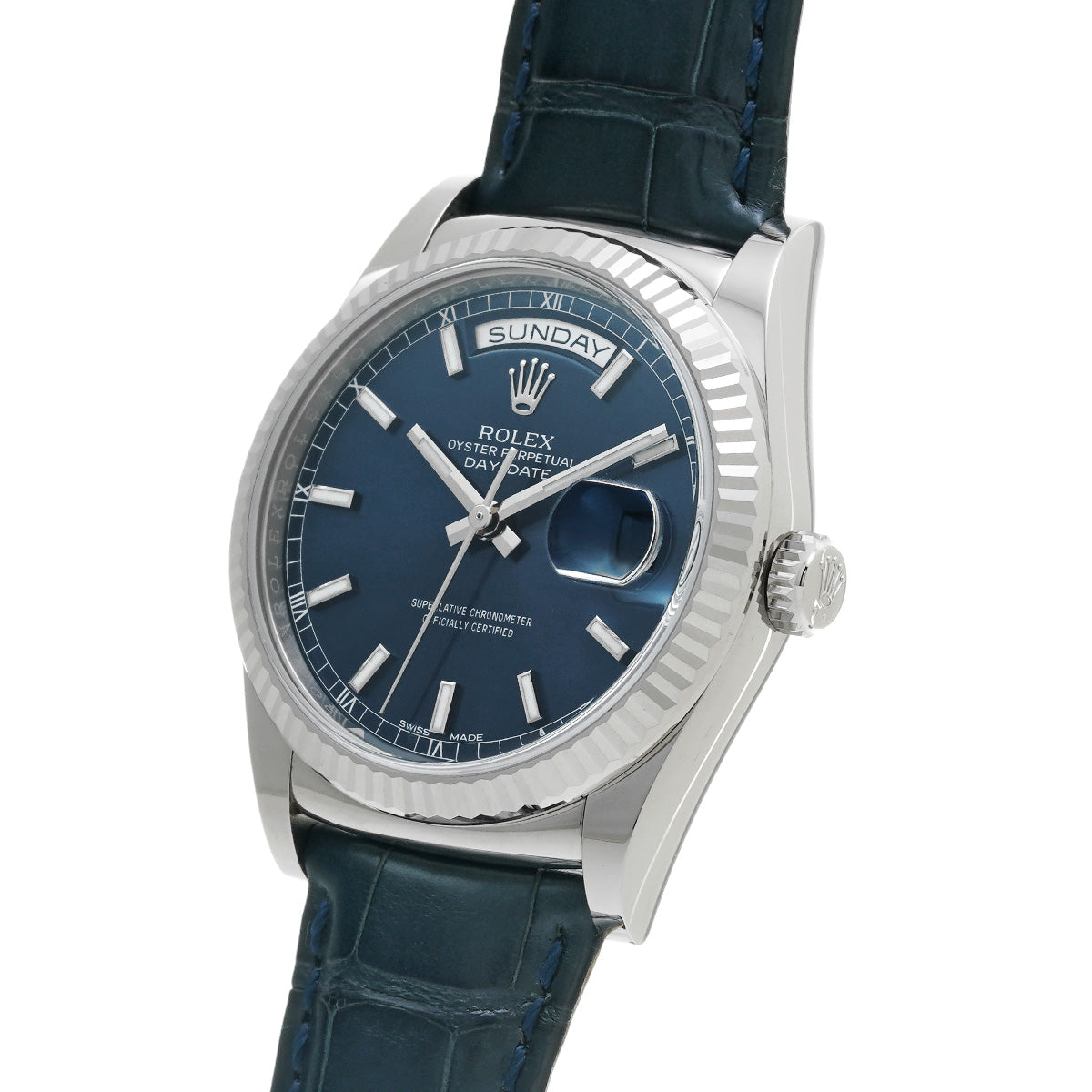 Day Date 118139 Random Serial Blue ROLEX Men's [Pre-owned].