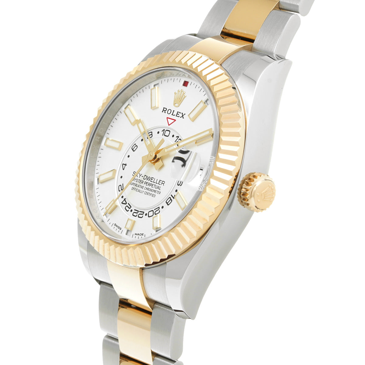 SKYDWELLER 326933 Random Serial White ROLEX Men's [Pre-Owned].