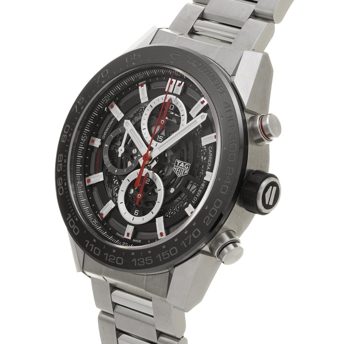 CARRERA CALIBRE HEUER 01 Chronograph CAR2A1W.BA0703 Skeleton TAG HEUER Men's [Pre-Owned].