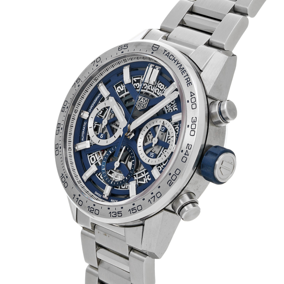 CARRERA CALIBRE HEUER 02 Chronograph Blue Edition Japan Limited Edition 400 pieces CBG2019.BA0662 Blue TAG HEUER Men's [Pre-Owned].