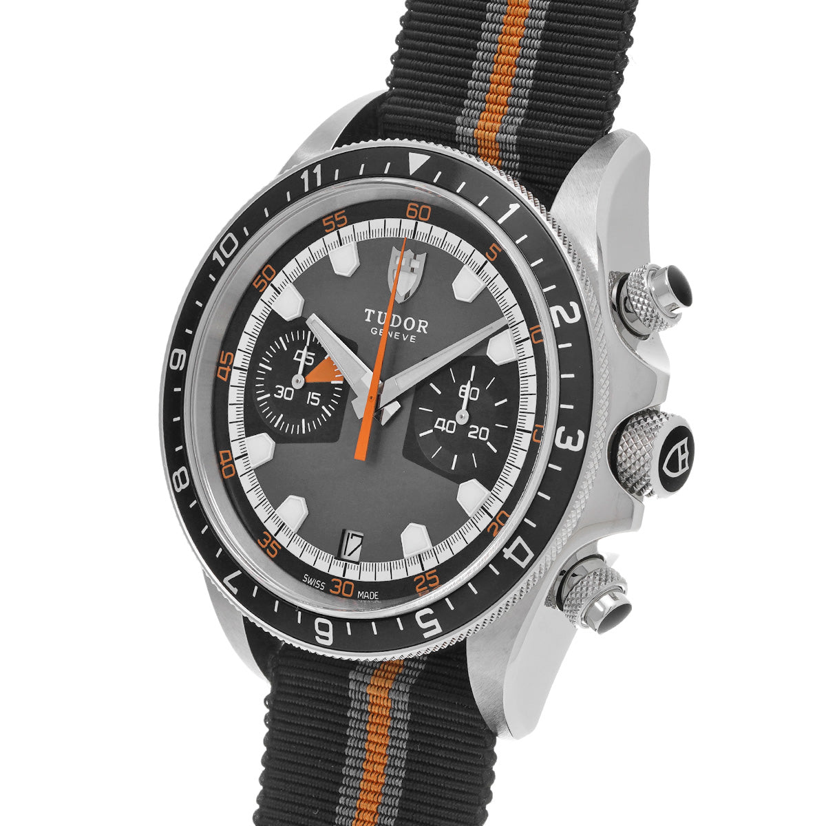 Heritage Chrono 70330N Gray/Black TUDOR Men's [Pre-owned].