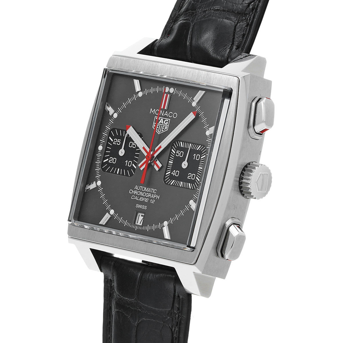 Monaco Calibre 12 Chronograph Final Edition CAW211J.FC6476 Gray/Black TAG HEUER Mens [Pre-Owned]