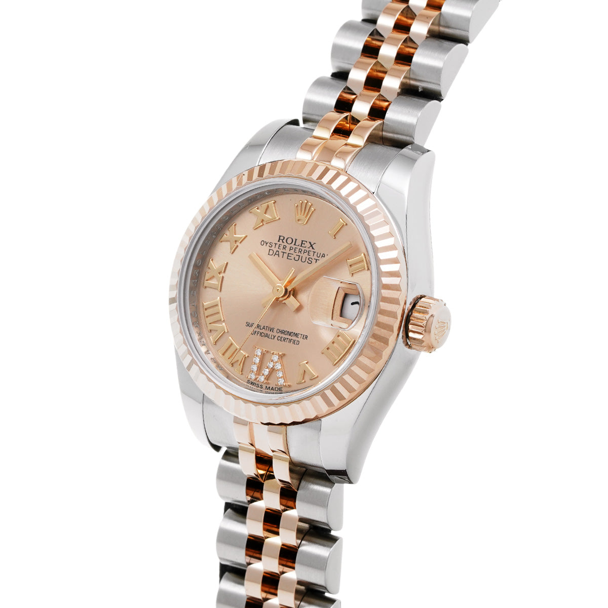 DATE JUST 179171 G (manufactured circa 2011) Pink/Diamond ROLEX Ladies [Pre-Owned].