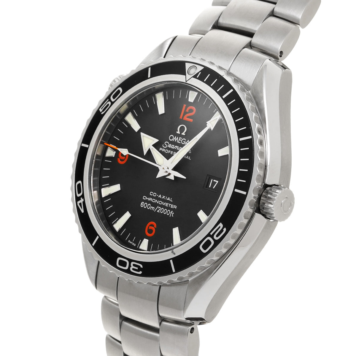 2200.51 Seamaster Planet Ocean 600 Co-Axial Black OMEGA Men's [Pre-Owned].