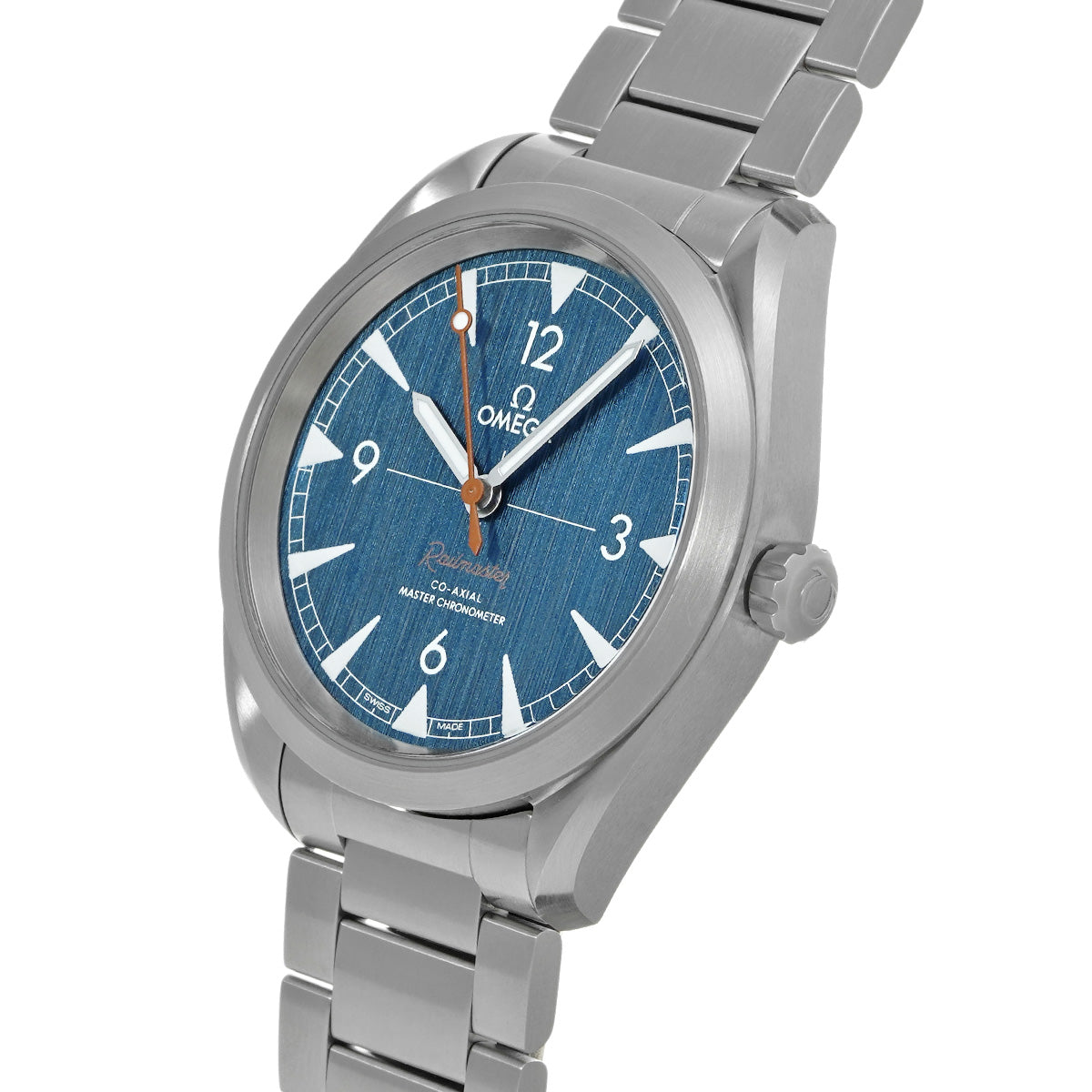 Seamaster Railmaster Co-Axial Master Chronometer 220.10.40.20.03.001 Blue OMEGA Men's [Pre-Owned].