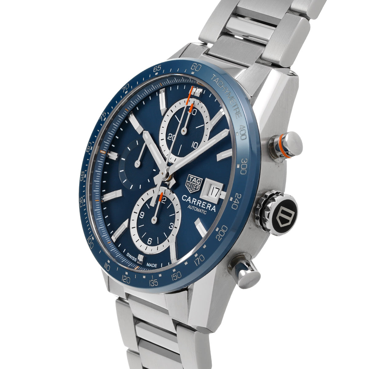 CARRERA Calibre 16 Chronograph CBM2112.BA0651 Blue TAG HEUER Men's [Pre-Owned].