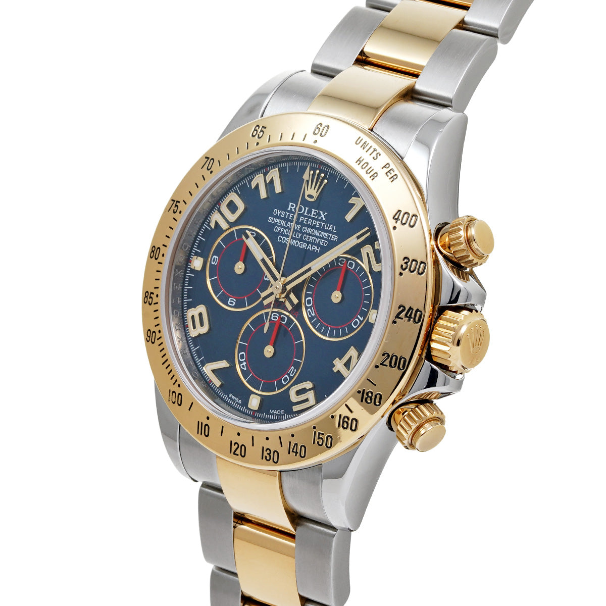 Cosmograph Daytona 116523 V (manufactured circa 2009) Blue ROLEX Men's [Pre-Owned].