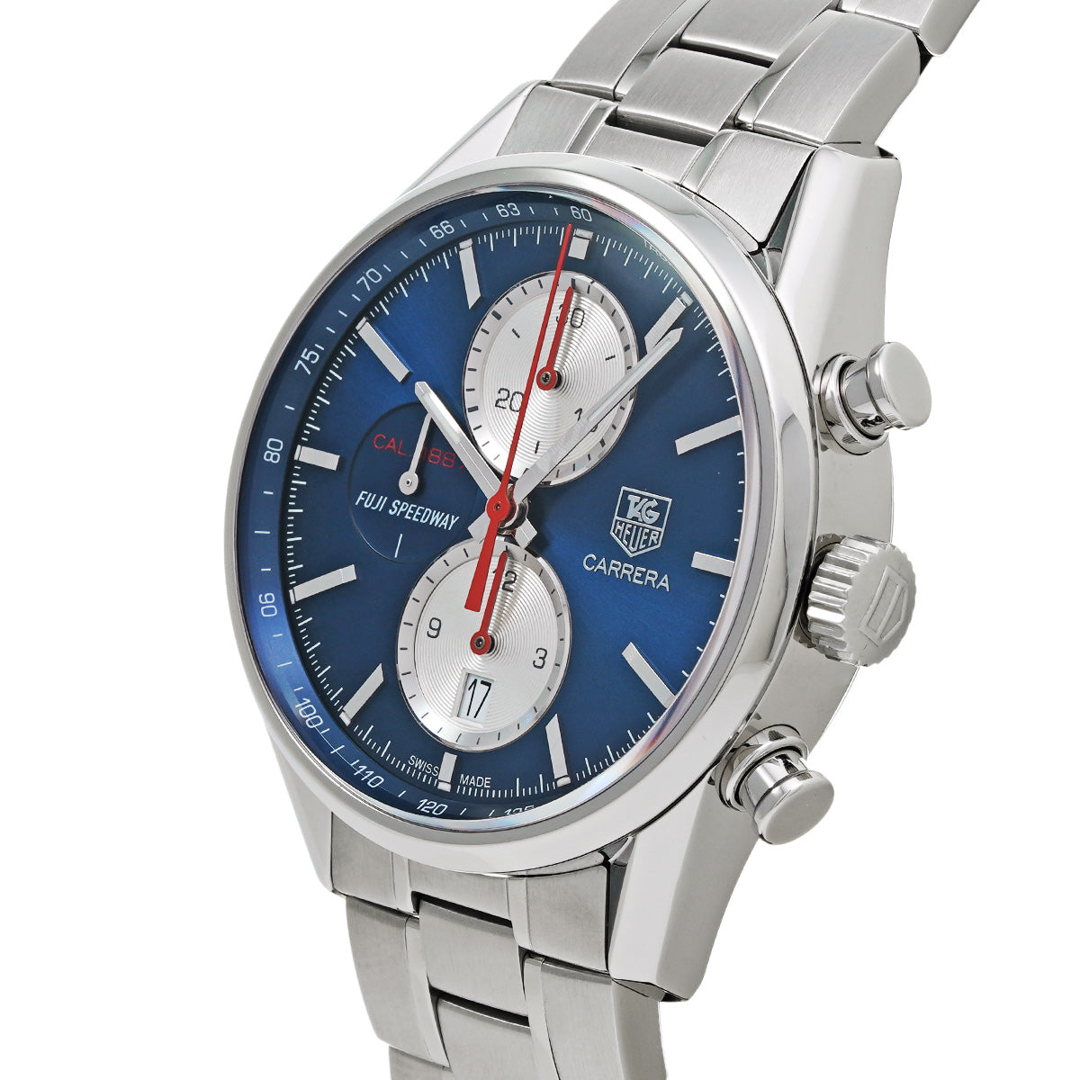 CARRERA CALIBRE 1887 CHRONOGRAPH FUJI SPEEDWAY CAR211B.BA0724 Blue/Silver TAG HEUER Mens [Pre-Owned].