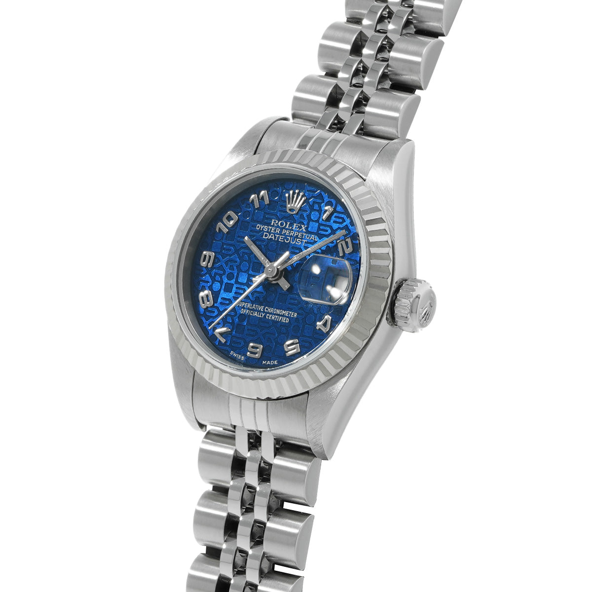 Datejust 79174 P (manufactured circa 2000) Blue Computer ROLEX Ladies [Pre-Owned].