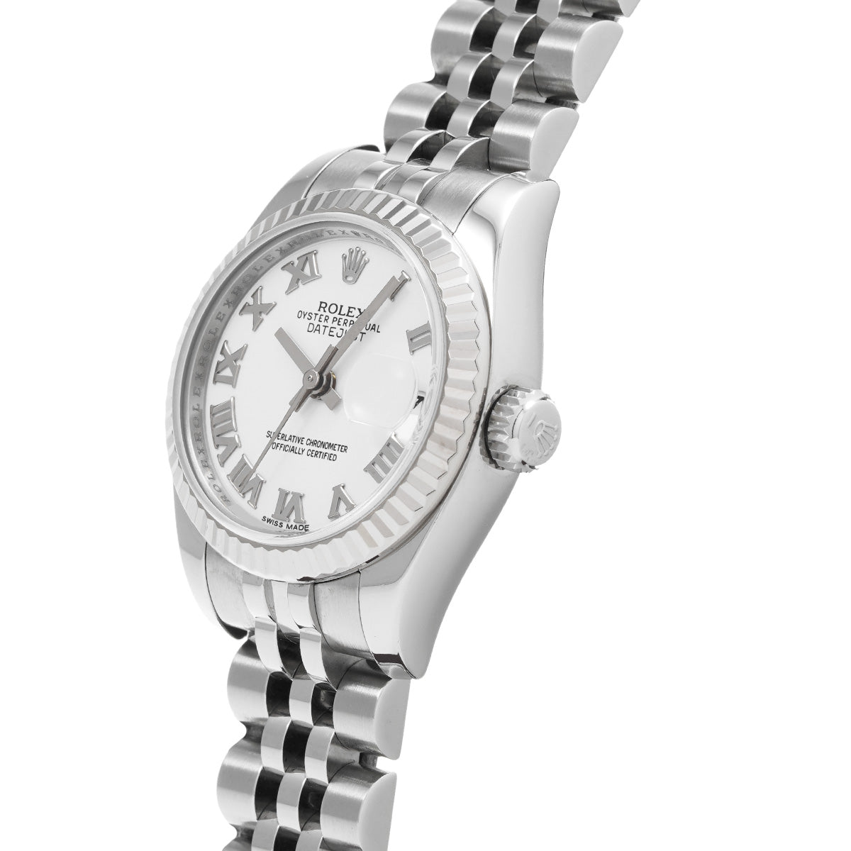 DATE JUST 179174 Random Serial White ROLEX Ladies [Pre-owned].