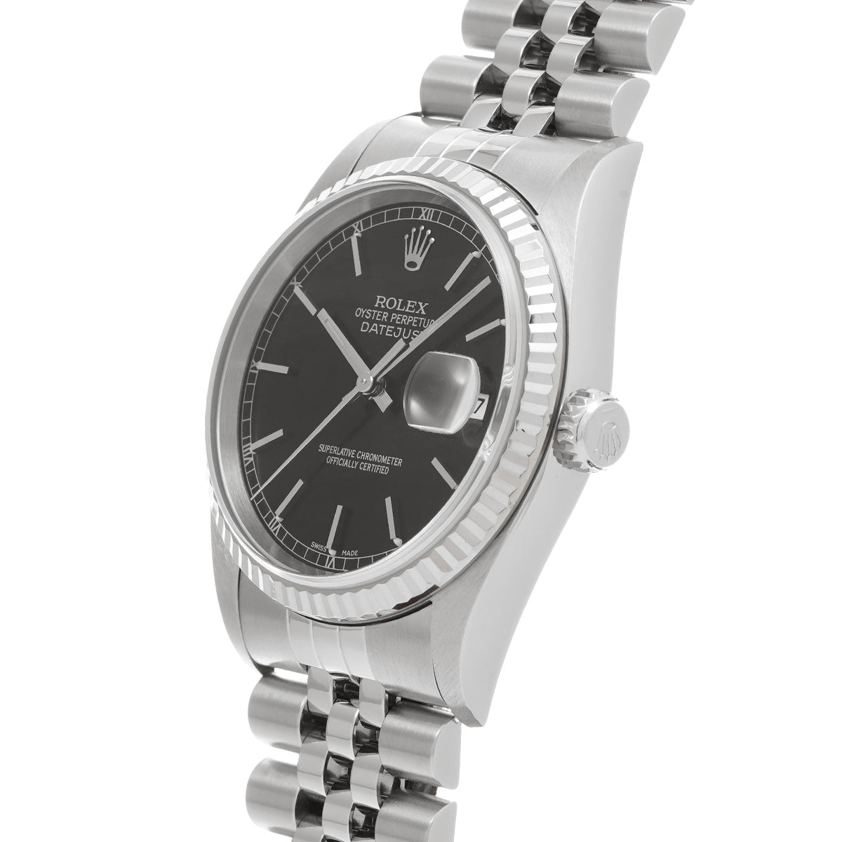 DATE JUST 16234 F (made around 2004) Black ROLEX Men's [Pre-Owned].