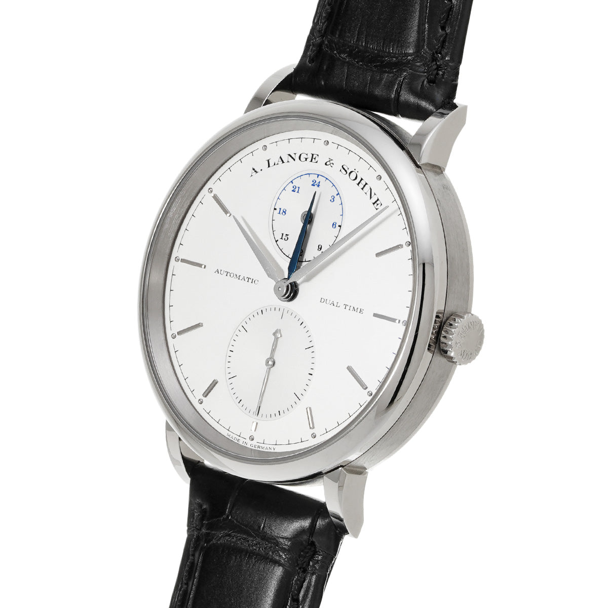 Saxonia Dual Time 385.026 Silver A. Lange &amp; Sohne Men's [pre-owned]