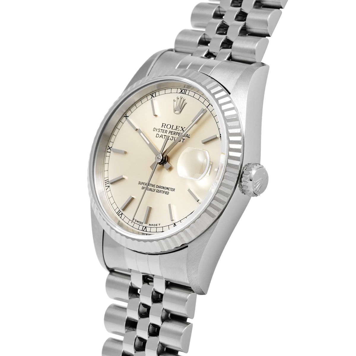 Datejust 16234 W (made around 1995) Silver ROLEX Men's [Pre-owned].