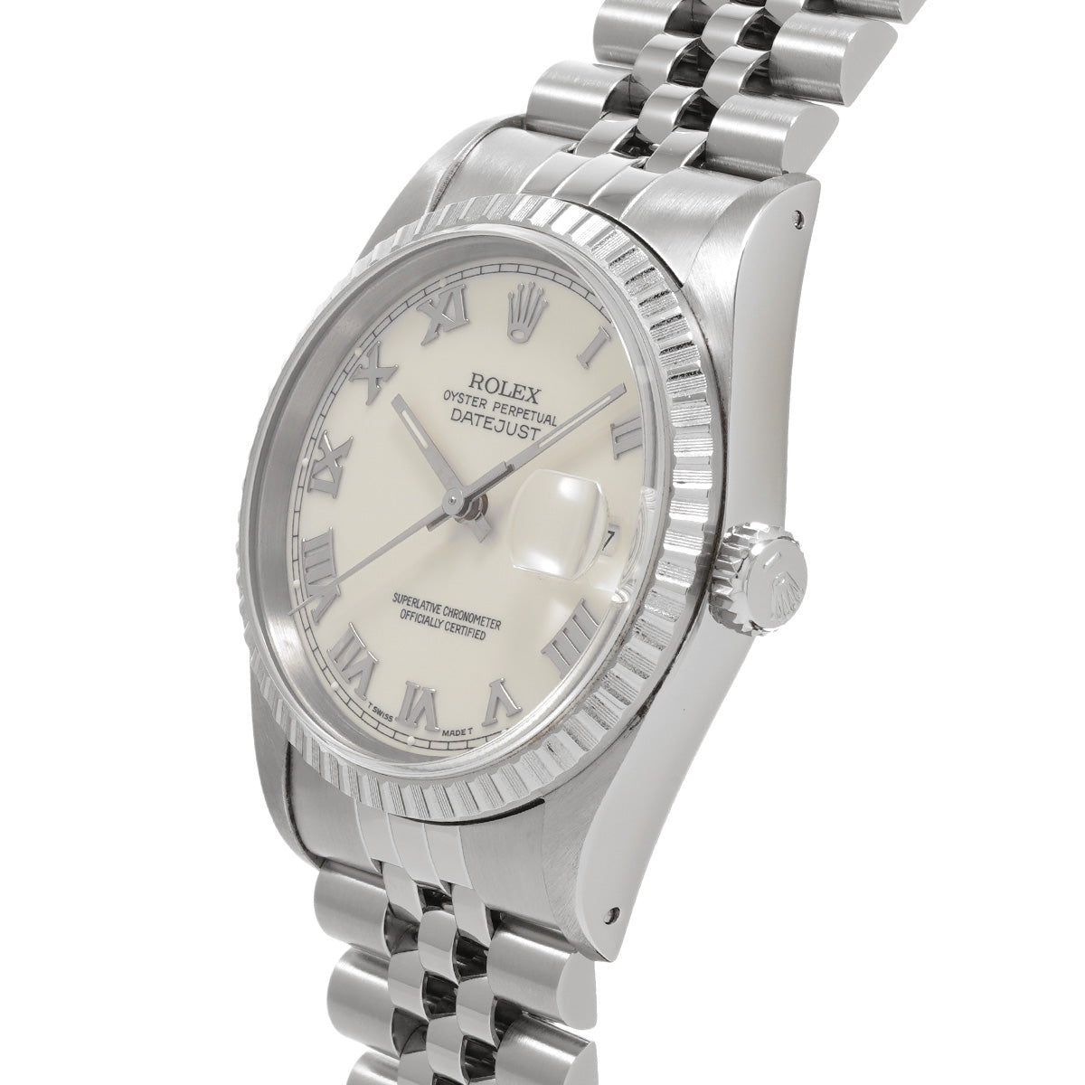 DATE JUST 16220 X (manufactured circa 1991) Ivory ROLEX Men's [Pre-Owned].