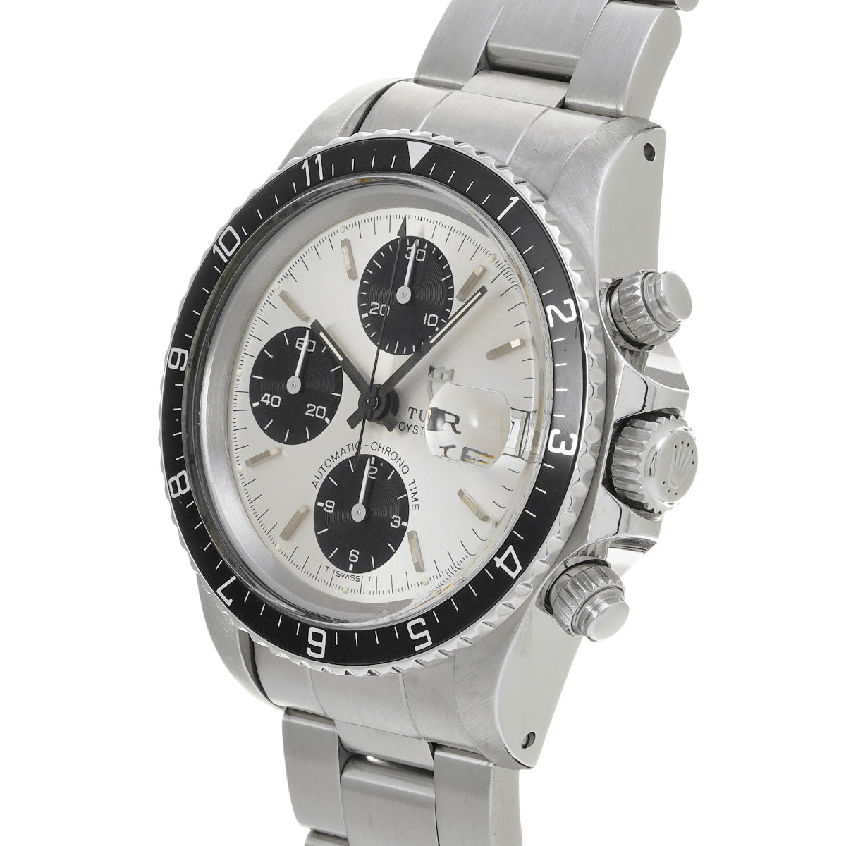 Chronotime 79170 B45 (manufactured circa 1992) Silver/Black TUDOR Men's [Pre-Owned].