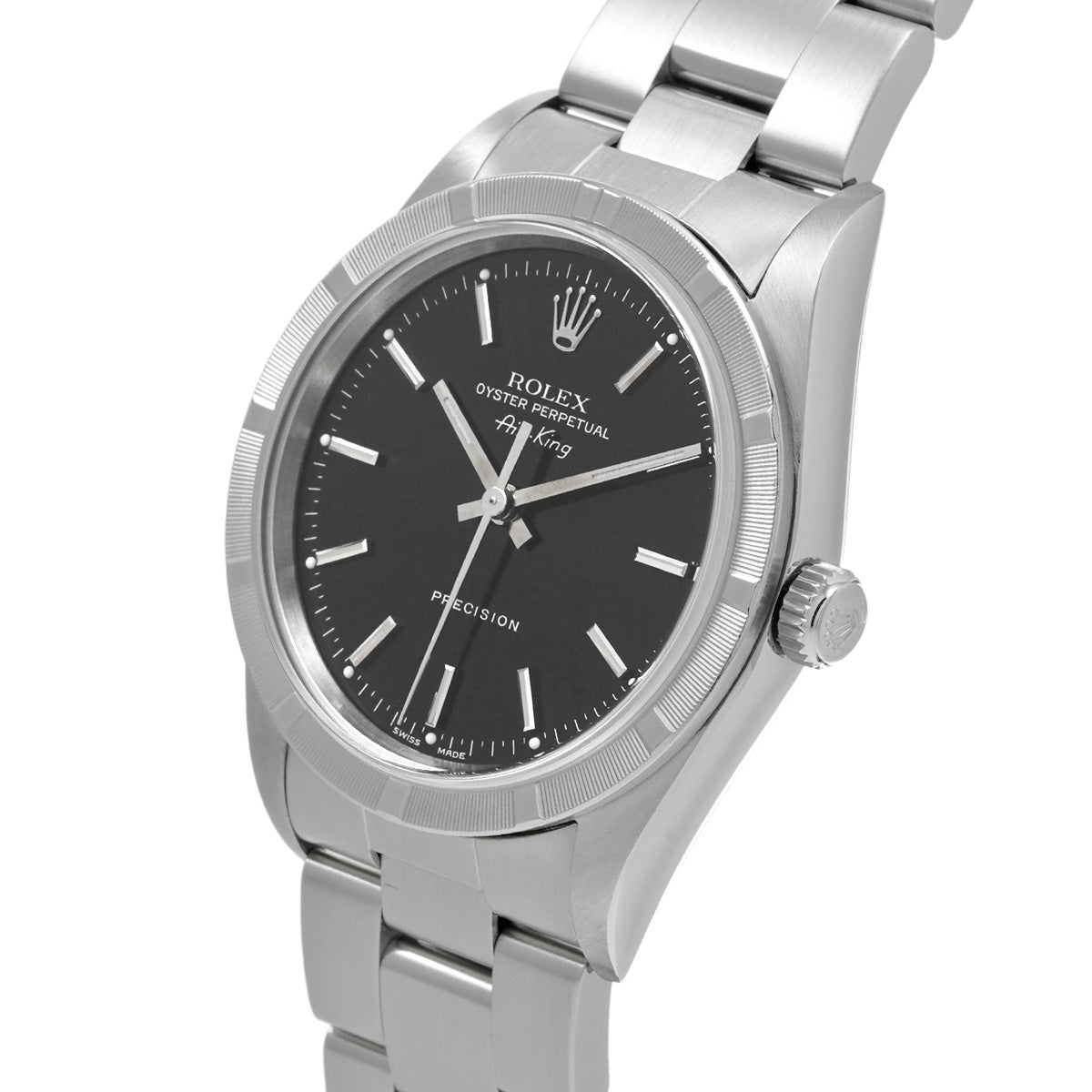 Air-King 14010 P (made around 2000) Black ROLEX Men's [Pre-owned].