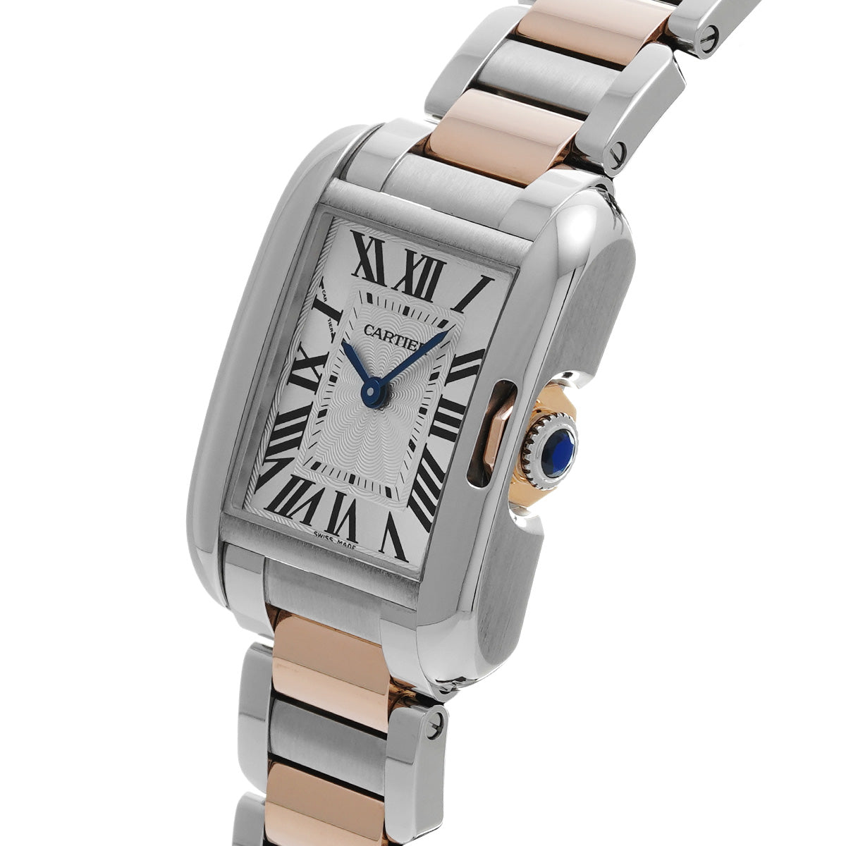 Tank Anglaise SM W5310036 Silver CARTIER Ladies [Pre-owned]