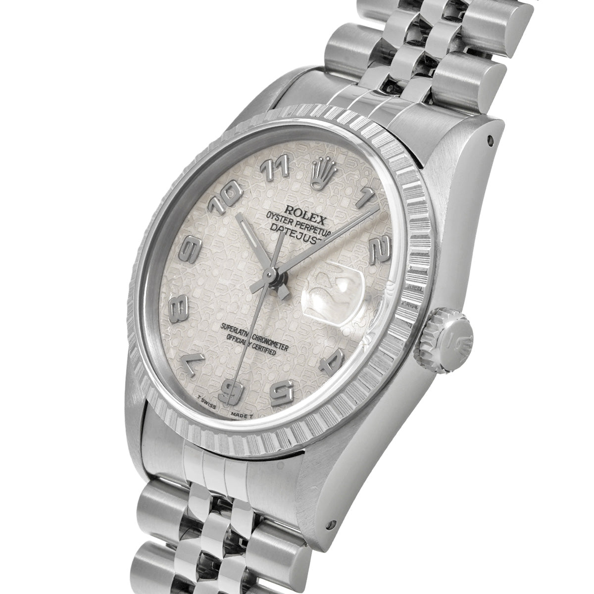 DATE JUST 16220 X (manufactured circa 1991) Ivory ROLEX Men's [Pre-Owned].