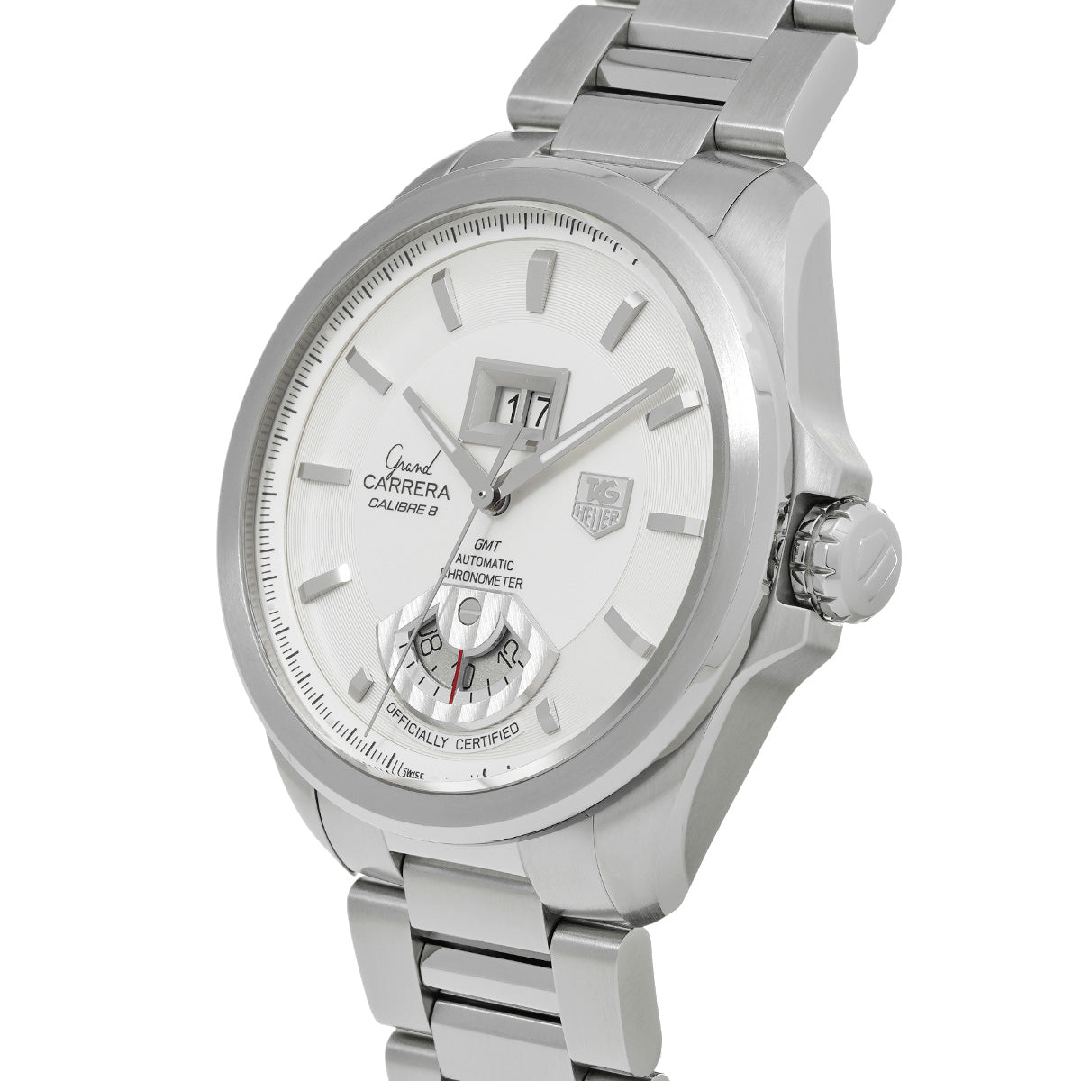 Grand CARRERA GMT Calibre 8 WAV5112.BA0901 Silver TAG HEUER Men's [Pre-Owned].