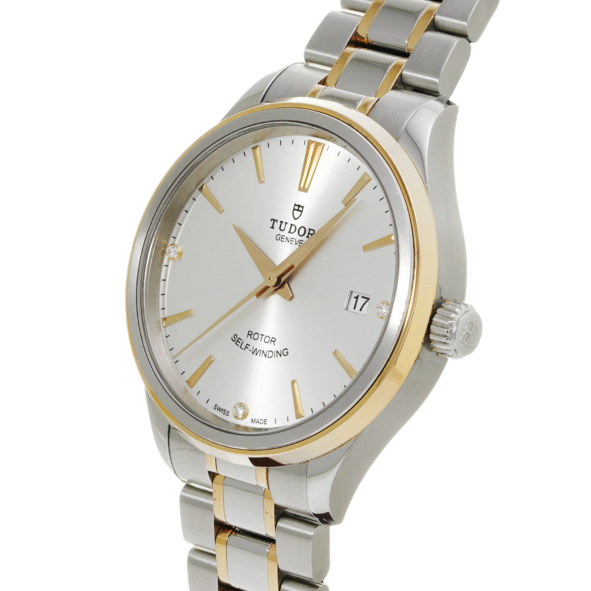 Style 12503 Silver/Diamond TUDOR Men's [Pre-Owned].