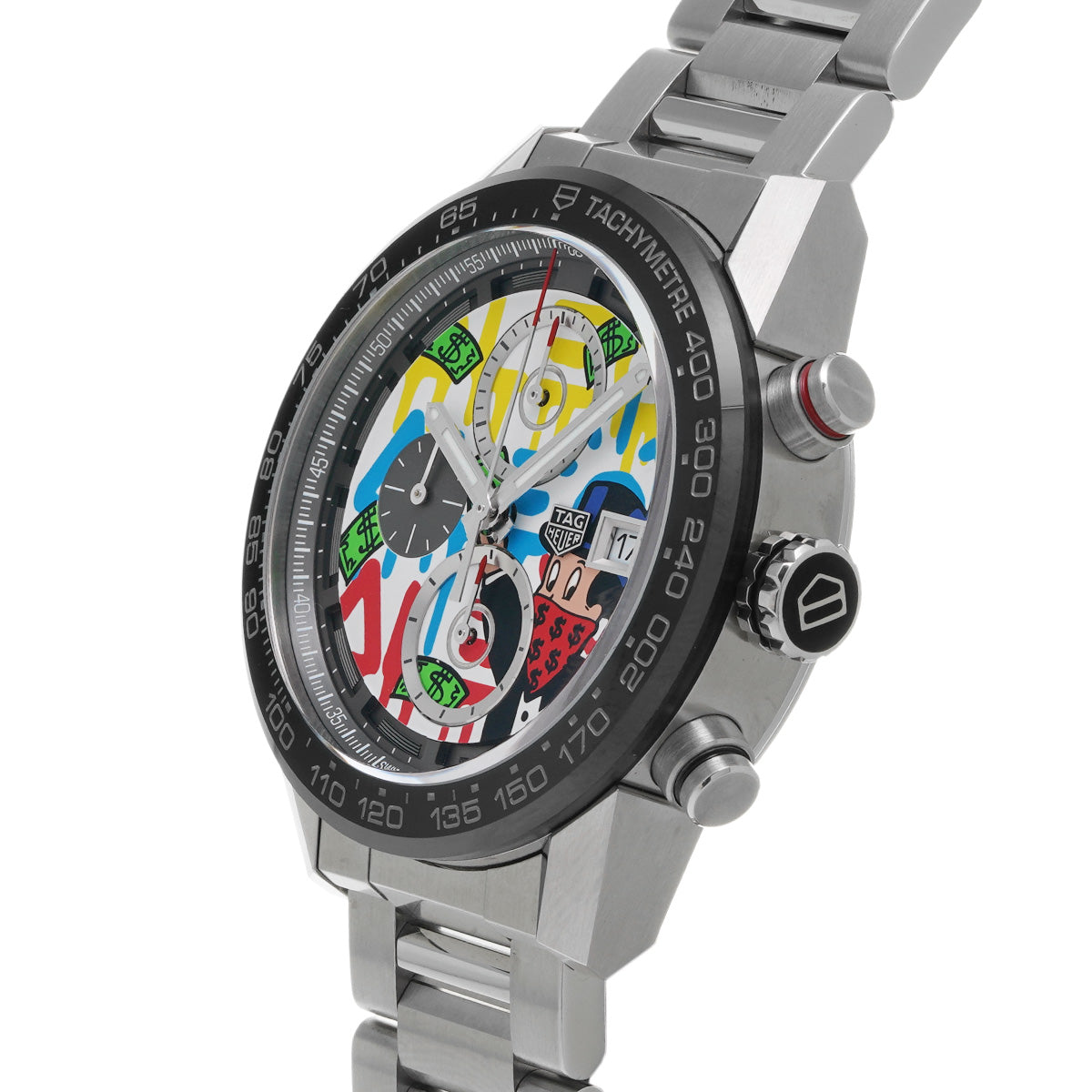 Carrera Calibre Heuer 01 Alec Monopoly Special Edition CAR201AA.BA0714 White TAG HEUER Men's [Pre-Owned].