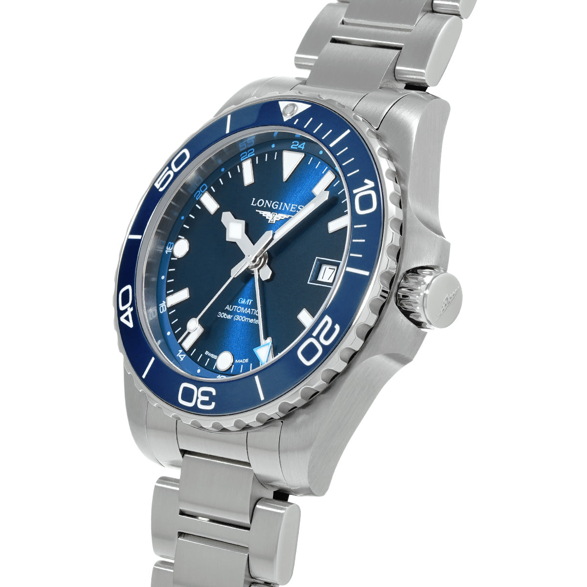 Hydroconquest GMT L3.790.4.96.6 Blue LONGINES Men's [Pre-Owned].
