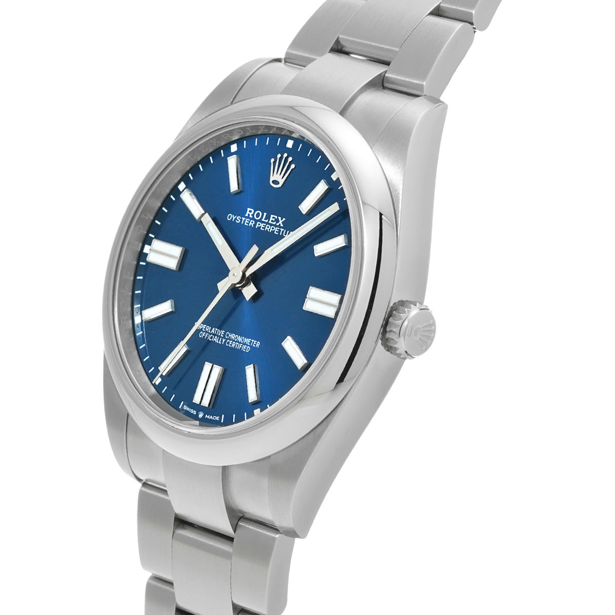 Oyster Perpetual 41 124300 Random Serial Blue ROLEX Men's [Pre-Owned].